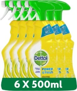 Dettol - Power & Fresh - Allesreinger Spray - Citrus - 6 X 500 Ml -Schoonmaakproducten Winkel 1021x1200 1
