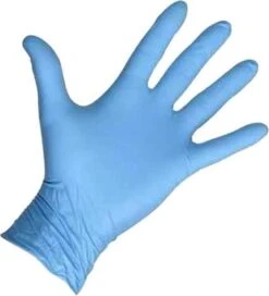 Merkloos Wegwerp Handschoenen - Nitril Handschoenen - Blauw - S - Poedervrij - 100 Stuks -Schoonmaakproducten Winkel 1091x1200