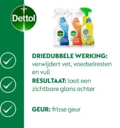 Dettol - 1,5L Allesreiniger Spray Power & Fresh - Badkamer 1x500 Ml Keuken 1x500ml Citrus 1x500ml - Voordeelverpakking -Schoonmaakproducten Winkel 1125x1200 1