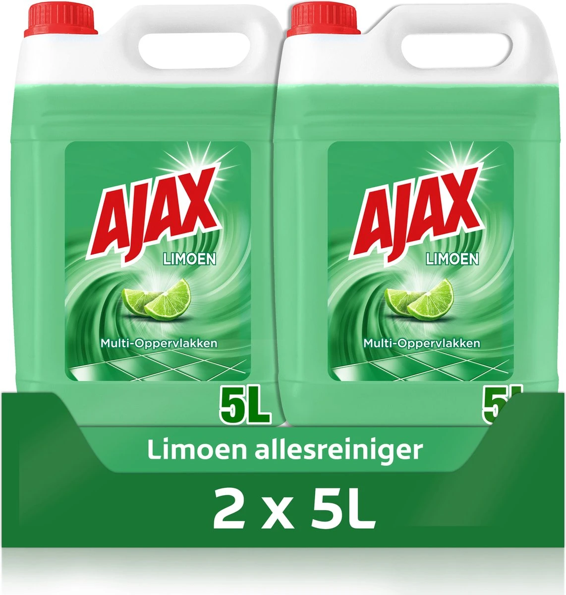 Ajax® Ajax Allesreiniger Limoen 2 X 5L - Voordeelverpakking 3 Ajax® Ajax Allesreiniger Limoen 2 X 5L - Voordeelverpakking
