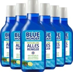 Blue Wonder 100% Natuurlijke Allesreiniger Witte Ceder Grootverpakking - 6x 750 Ml Fles Met Dop (4,5 Liter)
