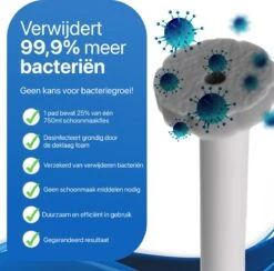 RevoBrush 28x Crystal Clean Foaming Pads Navulling - WC Borstel Met Houder Vrijstaand -Schoonmaakproducten Winkel 1200x1184