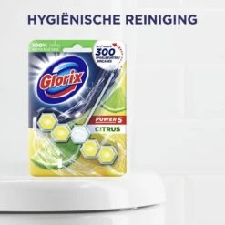 Glorix Power 5 Toiletblokken - Citroen - 9 Stuks - Voordeelverpakking -Schoonmaakproducten Winkel 1200x1200 337