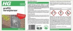 HG Graffitiverwijderaar - 600ml - Krachtig En Veilig - Biologisch Afbreekbaar -Schoonmaakproducten Winkel 1200x513