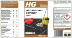 HG Natuursteenreiniger Glans (product 37) - 1L - Voor Regelmatig Gebruik Van Marmer En Kalkhoudend Natuursteen -Schoonmaakproducten Winkel 1200x642