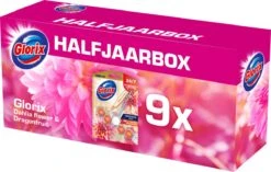 Glorix Aroma Lux Dahlia Flower & Dragonfruit - 9 Toiletblokken - Halfjaarbox - Voordeelverpakking -Schoonmaakproducten Winkel 1200x761