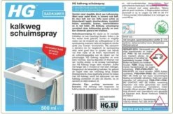 HG Kalkweg Schuimspray - 500ml - 100% Glans - Verwijdert En Voorkomt Kalk - Biologisch Afbreekbaar -Schoonmaakproducten Winkel 1200x791
