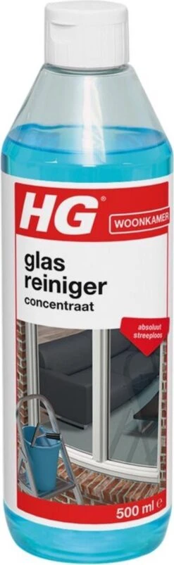 HG Glasreiniger Concentraat - 500ml - Reinigt Streeploos - De Keuze Van Professionele Glazenwassers -Schoonmaakproducten Winkel 369x1200