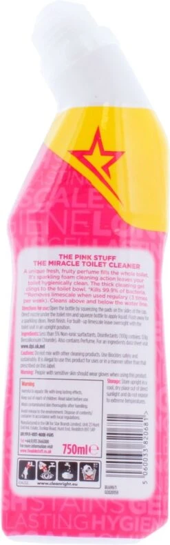 The Pink Stuff The Miracle Toilet Cleaner - Toiletreiniger - 750ml 12 The Pink Stuff The Miracle Toilet Cleaner - Toiletreiniger - 750ml -Schoonmaakproducten Winkel 375x1200
