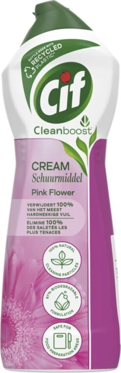 Cif CleanBoost Cream Pink Schuurmiddel - 8 X 750 Ml - Voordeelverpakking 17 Cif CleanBoost Cream Pink Schuurmiddel - 8 X 750 Ml - Voordeelverpakking -Schoonmaakproducten Winkel 390x1200 1