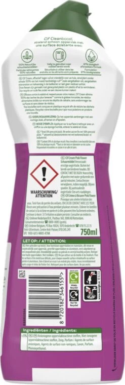 Cif CleanBoost Cream Pink Schuurmiddel - 8 X 750 Ml - Voordeelverpakking 19 Cif CleanBoost Cream Pink Schuurmiddel - 8 X 750 Ml - Voordeelverpakking -Schoonmaakproducten Winkel 390x1200 2