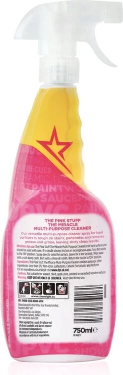 The Pink Stuff The Miracle Allesreiniger 750 Ml -Schoonmaakproducten Winkel 396x1200