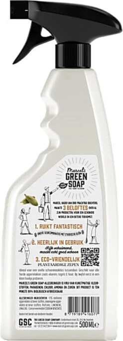 Marcel's Green Soap Allesreiniger Spray - Sandelhout & Kardemom - 500ML 12 Marcel's Green Soap Allesreiniger Spray - Sandelhout & Kardemom - 500ML -Schoonmaakproducten Winkel 433x1200