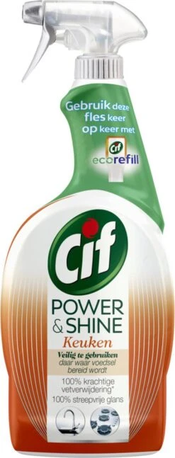 Cif CleanBoost Power & Shine Keuken Spray - 6 X 750 Ml - Voordeelverpakking -Schoonmaakproducten Winkel 458x1200 1