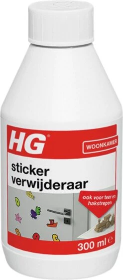 HG Stickerverwijderaar - 300ml - Eenvoudig In Gebruik - 100% Lijmrestenverwijdering -Schoonmaakproducten Winkel 531x1200 1