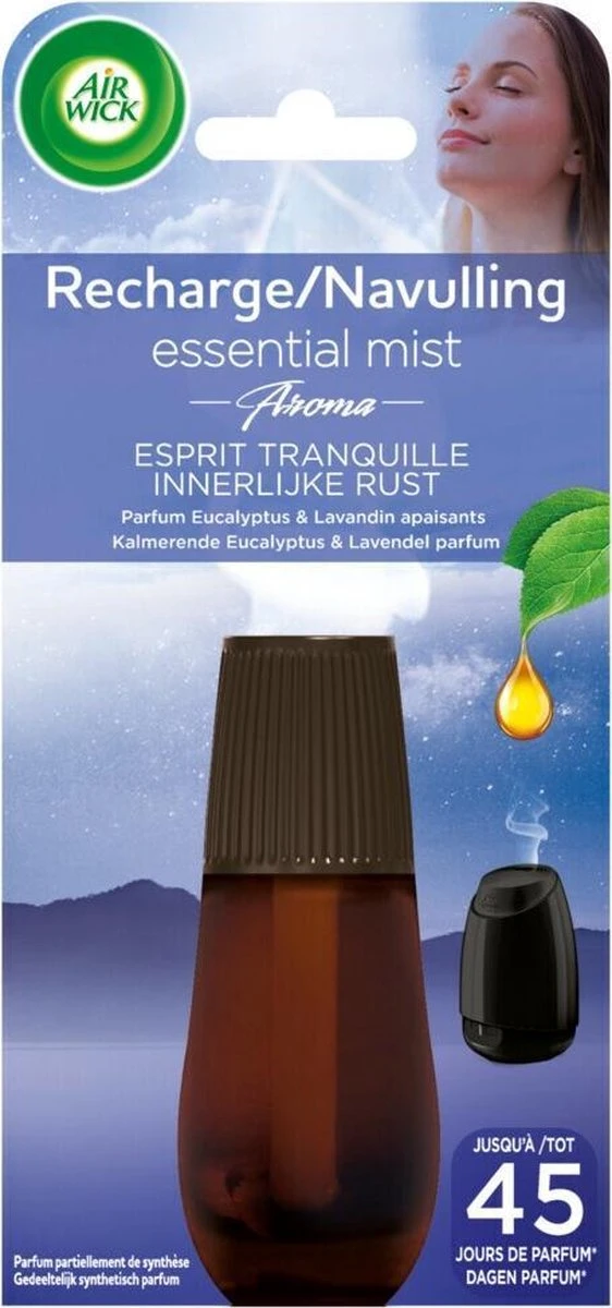 Air Wick Essential Mist Automatische Geurverspreider Luchtverfrisser - Innerlijke Rust - Navulling 8 Air Wick Essential Mist Automatische Geurverspreider Luchtverfrisser - Innerlijke Rust - Navulling - Afbeelding 6