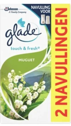 Glade By Brise Touch & Fresh Muguet Navulling - 2 Stuks -Schoonmaakproducten Winkel 682x1200