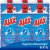 Ajax® Ajax Allesreiniger 100% Hygiene 6 X 1L - Voordeelverpakking -Schoonmaakproducten Winkel 959x1200