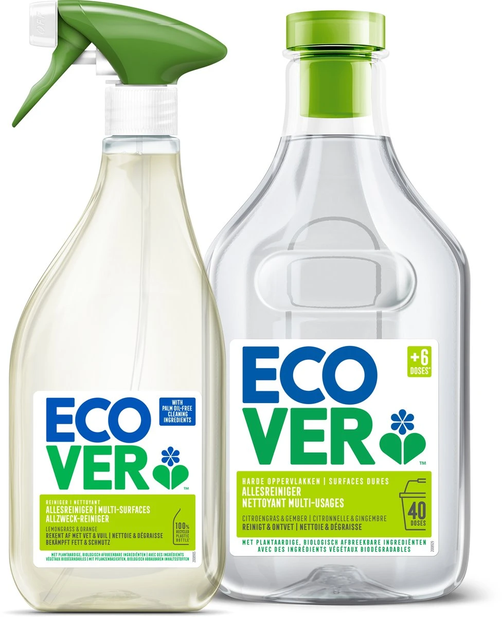 Ecover - Allesreiniger - Citroengras & Gember - Voordeelverpakking 6 X 1 L 10 Ecover - Allesreiniger - Citroengras & Gember - Voordeelverpakking 6 X 1 L - Afbeelding 8